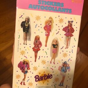 Barbie vintage 1994-1996 stickers unopened